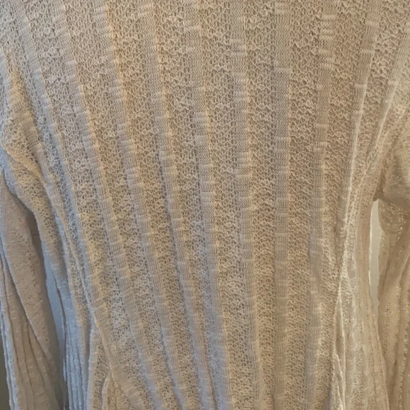 ❌SOLD❌NWT Shawl Style Cardigan - Open Weave Lace Like Material Sz M - Picture 7 of 16
